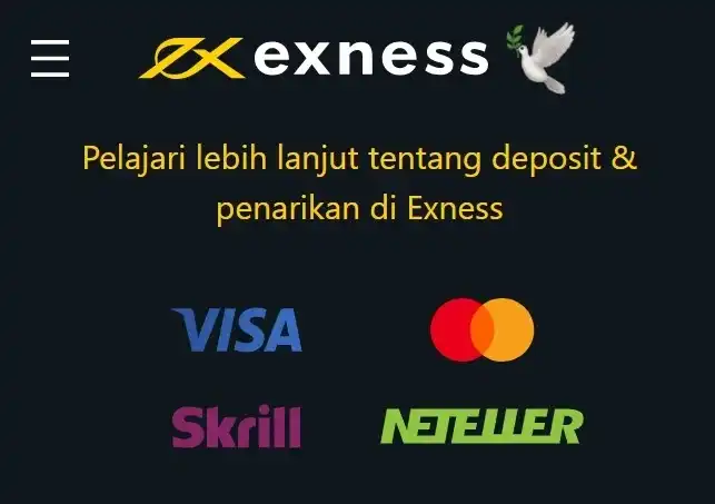 Metode Deposit Exness yang Tersedia